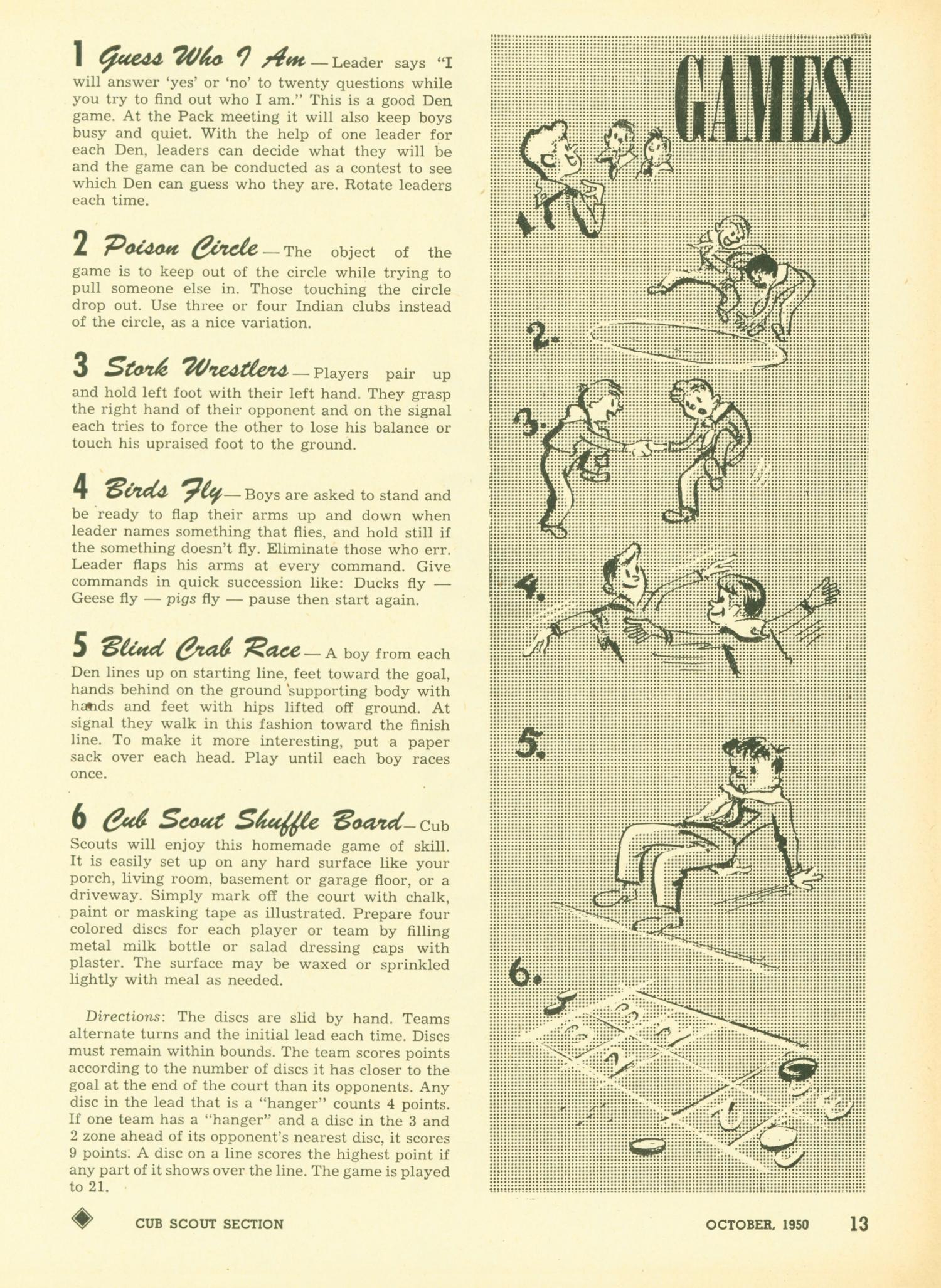 Scouting, Volume 38, Number 8, October 1950
                                                
                                                    13
                                                