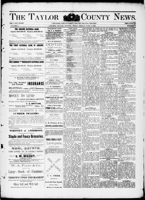 Primary view of object titled 'The Taylor County News. (Abilene, Tex.), Vol. 9, No. 16, Ed. 1 Friday, June 9, 1893'.