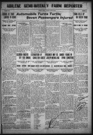 Primary view of object titled 'Abilene Semi-Weekly Farm Reporter (Abilene, Tex.), Vol. 30, No. 58, Ed. 1 Tuesday, June 28, 1910'.