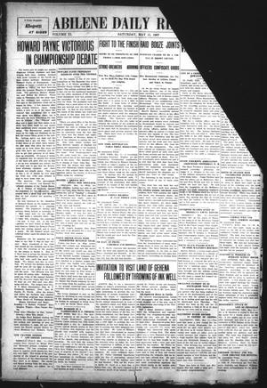 Primary view of object titled 'Abilene Daily Reporter (Abilene, Tex.), Vol. 11, No. 262, Ed. 1 Saturday, May 11, 1907'.