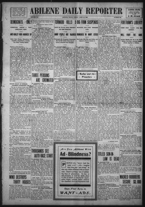 Primary view of object titled 'Abilene Daily Reporter (Abilene, Tex.), Vol. 12, No. 235, Ed. 1 Friday, April 24, 1908'.