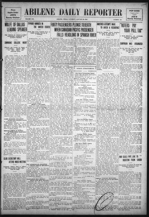 Primary view of object titled 'Abilene Daily Reporter (Abilene, Tex.), Vol. 14, No. 132, Ed. 1 Saturday, January 22, 1910'.