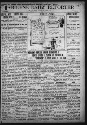 Primary view of object titled 'Abilene Daily Reporter (Abilene, Tex.), Vol. 14, No. 189, Ed. 1 Sunday, March 20, 1910'.