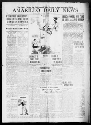 Primary view of object titled 'Amarillo Daily News (Amarillo, Tex.), Vol. 10, No. 123, Ed. 1 Wednesday, March 26, 1919'.