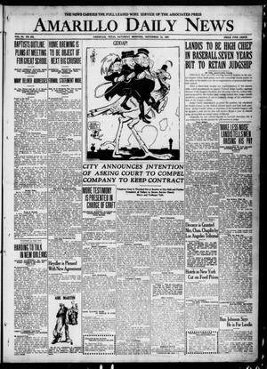 Primary view of object titled 'Amarillo Daily News (Amarillo, Tex.), Vol. 11, No. 322, Ed. 1 Saturday, November 13, 1920'.