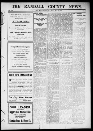 The Randall County News. (Canyon City, Tex.), Vol. 13, No. 9, Ed. 1 Friday, May 28, 1909