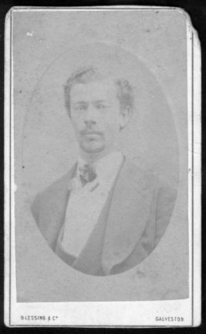 Primary view of object titled '[A young man wearing a striped three-piece suit.]'.