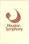 Thumbnail image of item number 1 in: 'Program for Houston Symphony concert'.