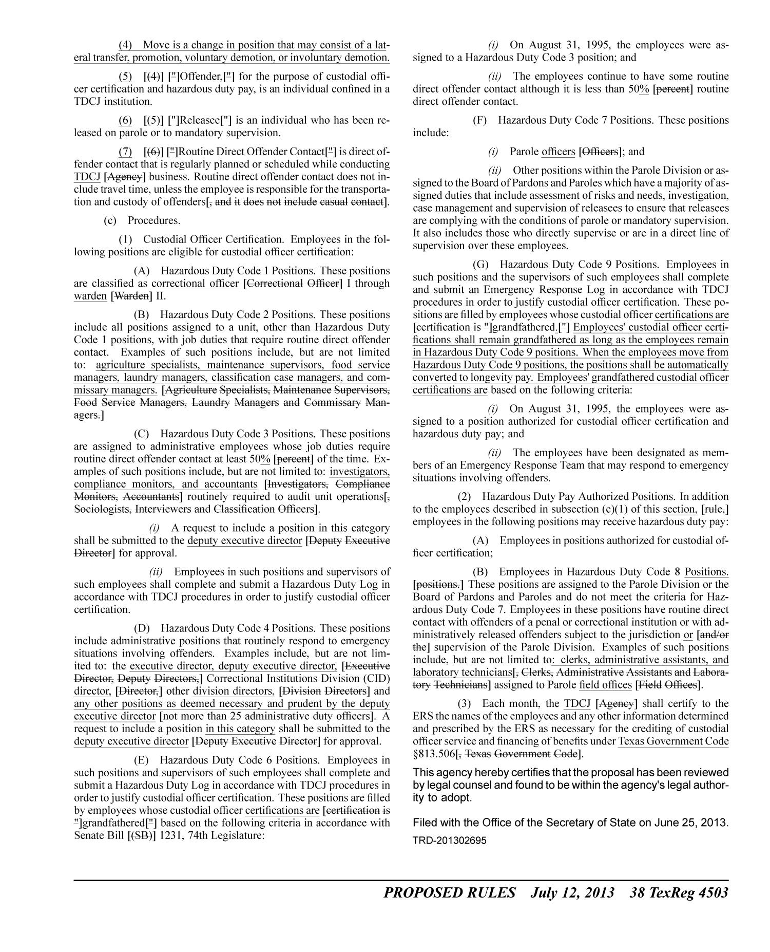 Texas Register, Volume 38, Number 28, Pages 4445-4554, July 12, 2013
                                                
                                                    4503
                                                