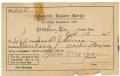 Primary view of [Automobile Register Receipt, 1915]