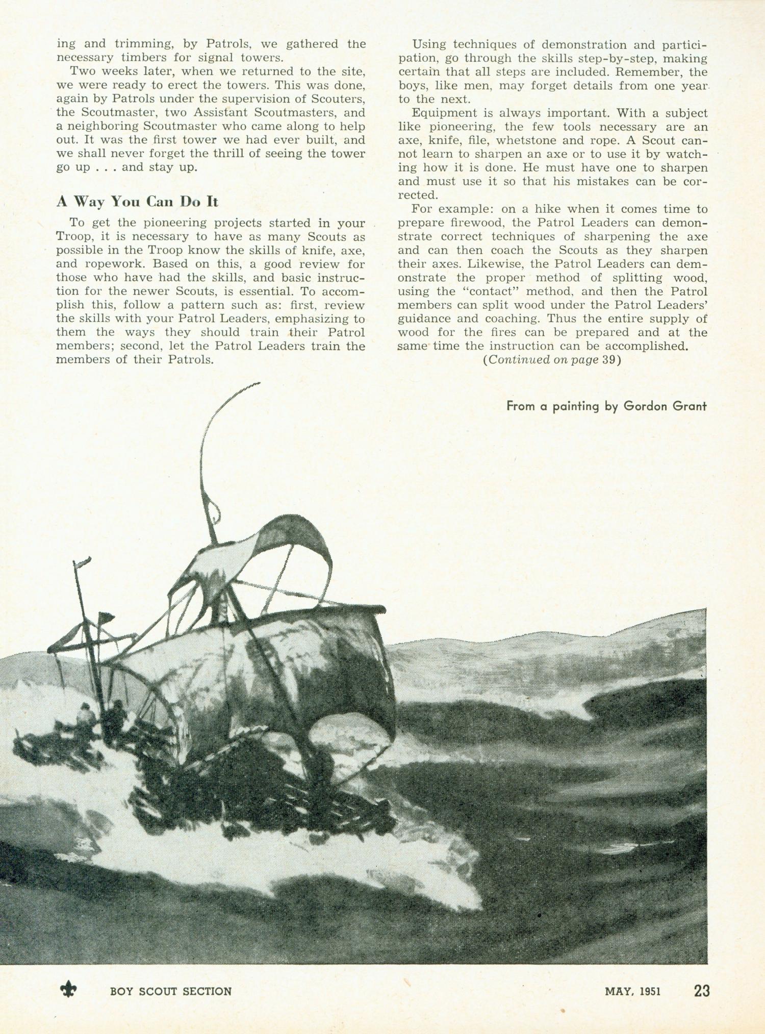 Scouting, Volume 39, Number 5, May 1951
                                                
                                                    23
                                                
