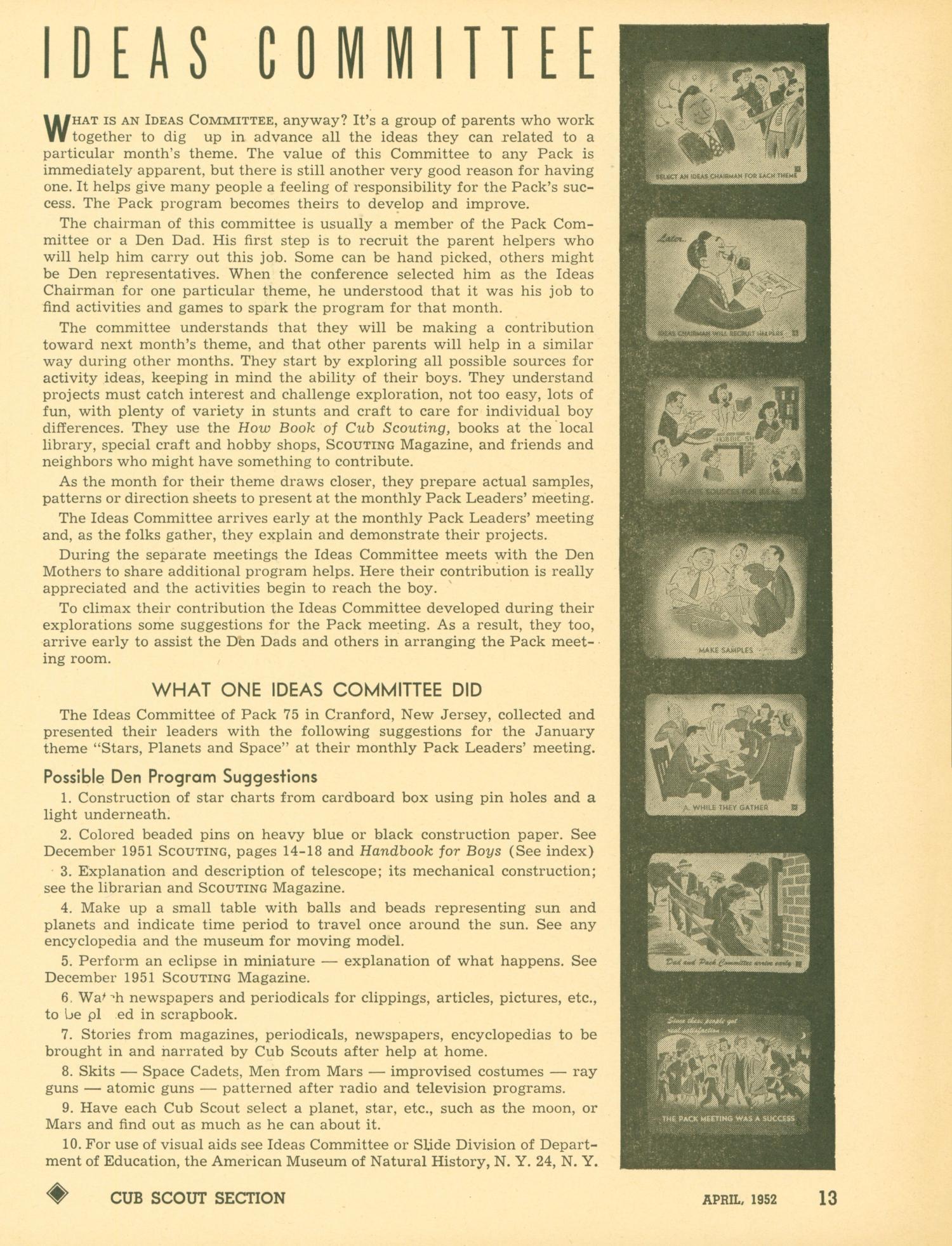 Scouting, Volume 40, Number 4, April 1952
                                                
                                                    13
                                                