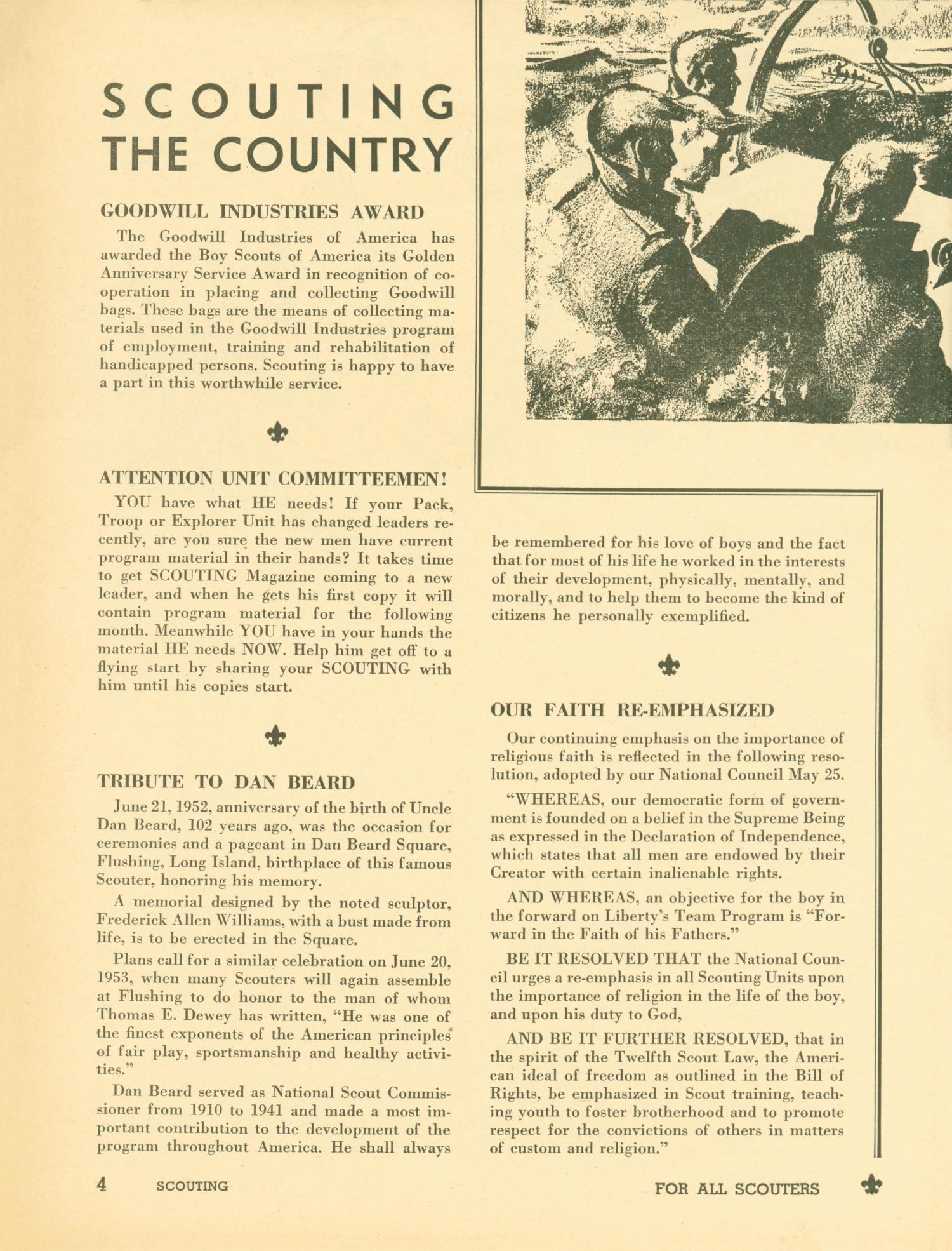 Scouting, Volume 40, Number 9, November 1952
                                                
                                                    4
                                                