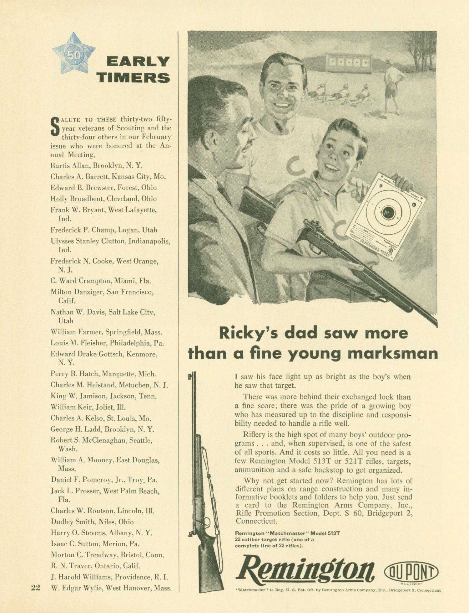 Scouting, Volume 48, Number 6, August-September 1960
                                                
                                                    22
                                                