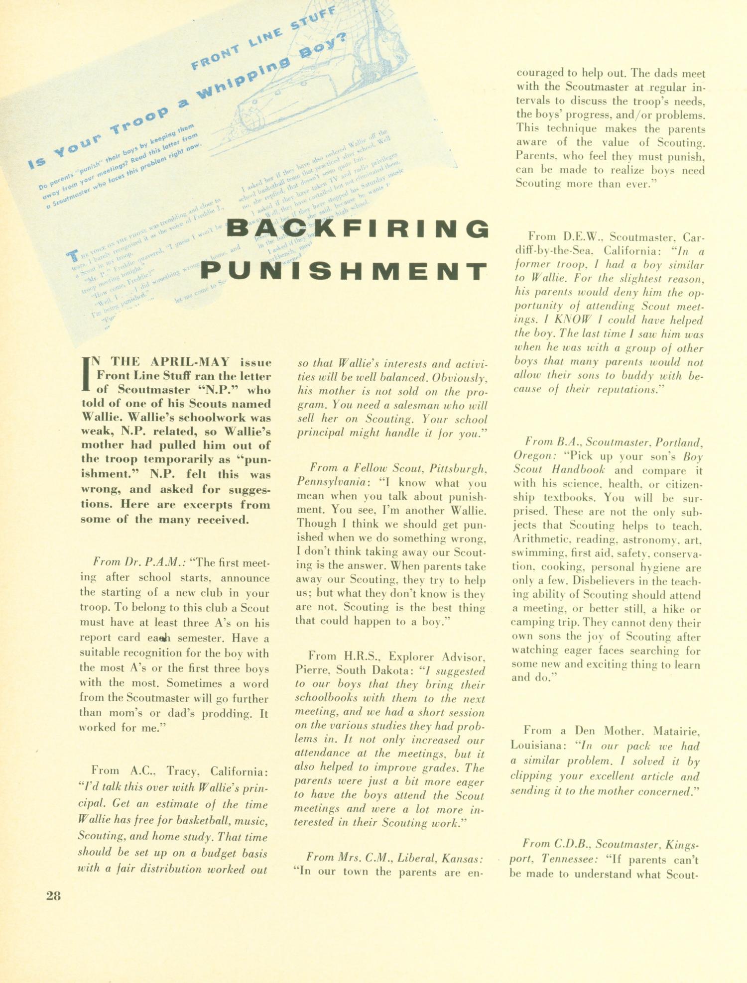 Scouting, Volume 48, Number 7, October 1960
                                                
                                                    28
                                                