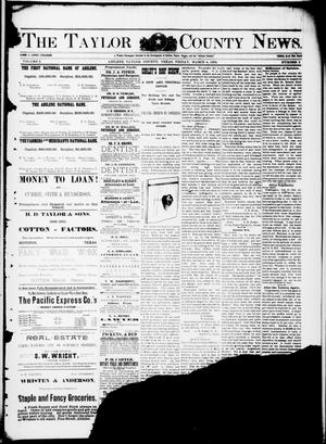 Primary view of object titled 'The Taylor County News. (Abilene, Tex.), Vol. 8, No. 2, Ed. 1 Friday, March 4, 1892'.