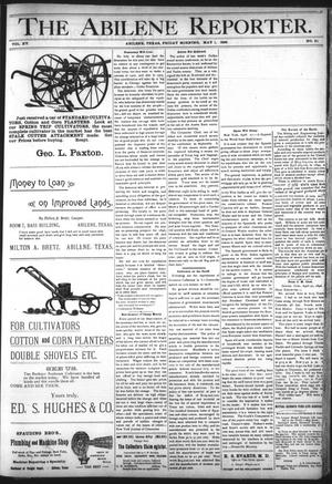 Primary view of object titled 'The Abilene Reporter. (Abilene, Tex.), Vol. 15, No. 21, Ed. 1 Friday, May 1, 1896'.