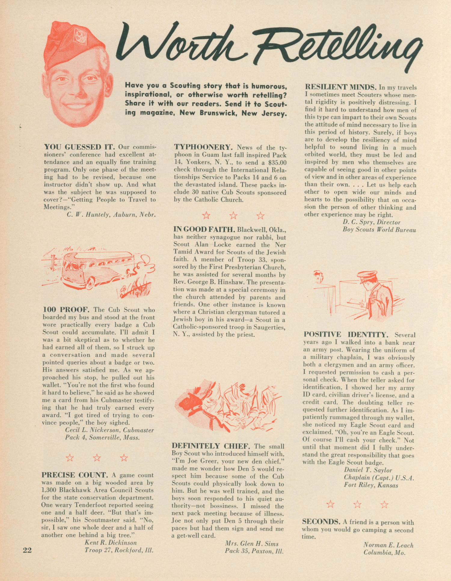 Scouting, Volume 51, Number 3, March 1963
                                                
                                                    22
                                                