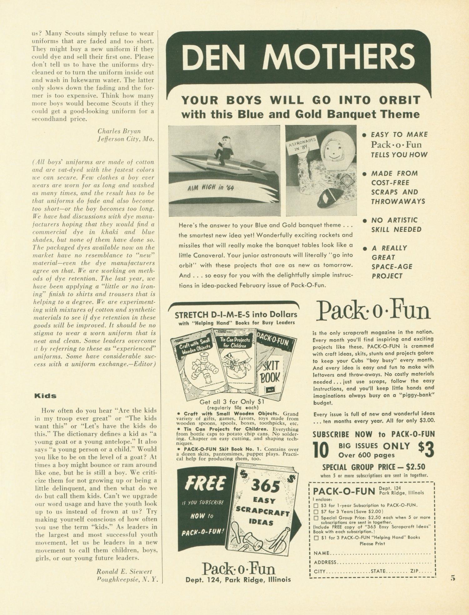 Scouting, Volume 52, Number 2, February 1964
                                                
                                                    5
                                                
