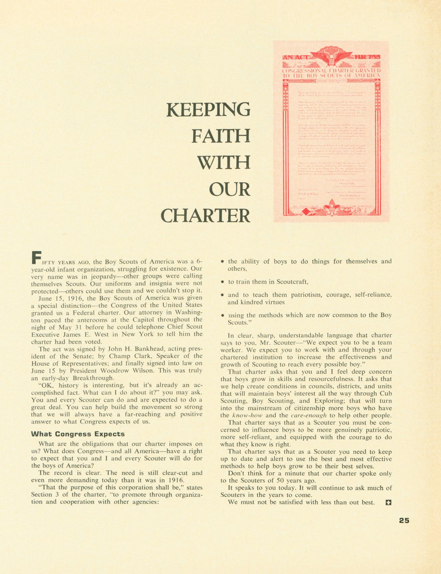 Scouting, Volume 54, Number 6, June-July 1966
                                                
                                                    25
                                                