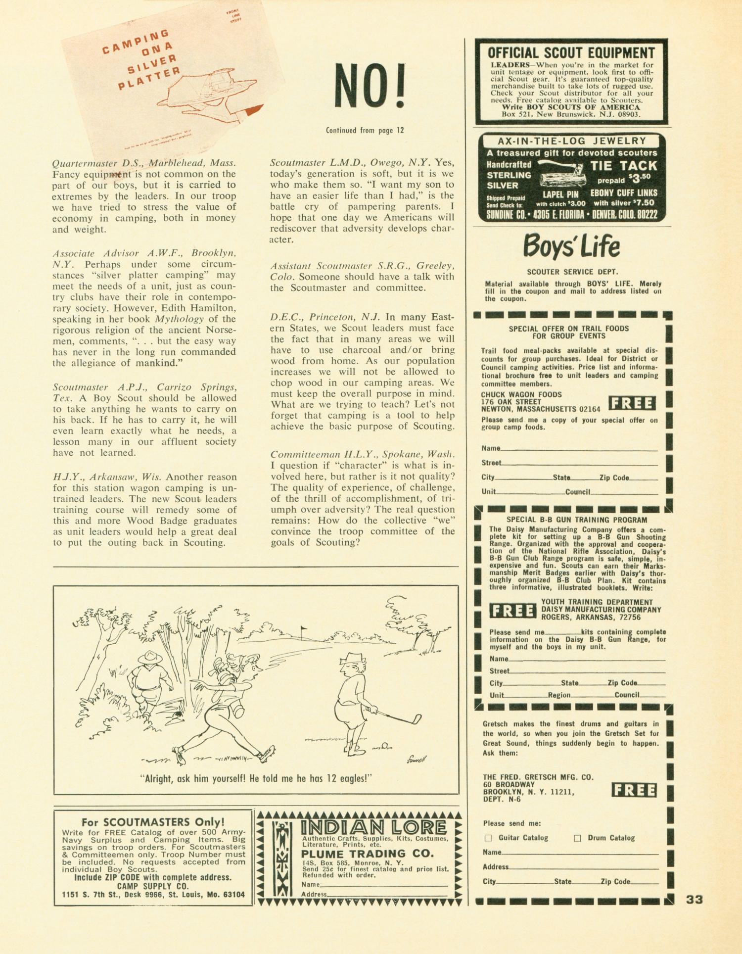 Scouting, Volume 54, Number 8, October 1966
                                                
                                                    33
                                                