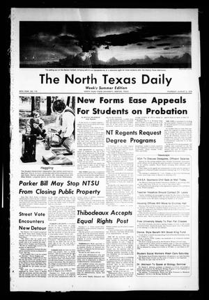 Primary view of object titled 'The North Texas Daily (Denton, Tex.), Vol. 59, No. 119, Ed. 1 Thursday, August 5, 1976'.