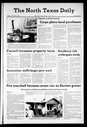 Primary view of object titled 'The North Texas Daily (Denton, Tex.), Vol. 64, No. 11, Ed. 1 Thursday, September 18, 1980'.