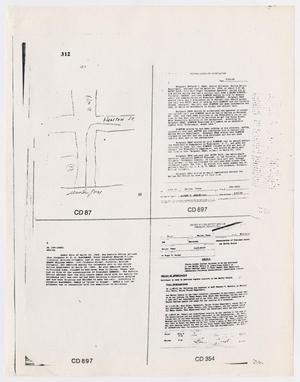 Primary view of object titled '[Information report of documents from the Warren Commission]'.