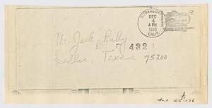 Primary view of object titled '[Letters Sent to Jack Ruby After Arrest]'.
