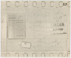Primary view of object titled '[Book Covers and Newspapers]'.