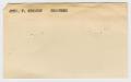 Primary view of [Index Card of John F. Kennedy Shooting]
