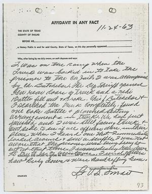 Primary view of object titled '[Affidavit in Any Fact by V. S. Smart]'.