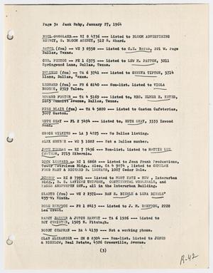 Primary view of object titled '[Page 3 of Report, January 27, 1964]'.