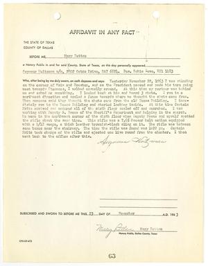 Primary view of object titled '[Affidavit In Any Fact by Seymour Weitzman #2]'.