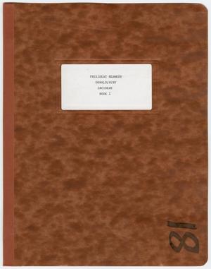 Primary view of object titled '[Front Cover to Bound Notebook]'.