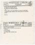 Legal Document: [Telegrams to Lee Harvey Oswald, November 23, 1963]
