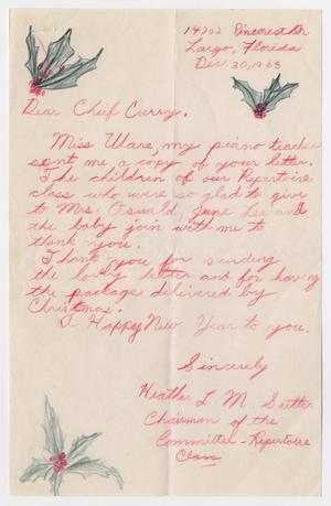 Primary view of object titled '[Letters Regarding Christmas Presents for the Oswald Children]'.