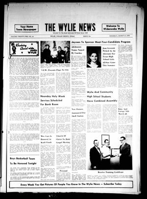 Primary view of object titled 'The Wylie News (Wylie, Tex.), Vol. 22, No. 40, Ed. 1 Thursday, March 19, 1970'.