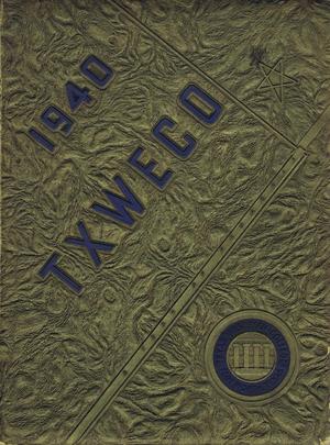 Primary view of object titled 'TXWECO, Yearbook of Texas Wesleyan College, 1940'.