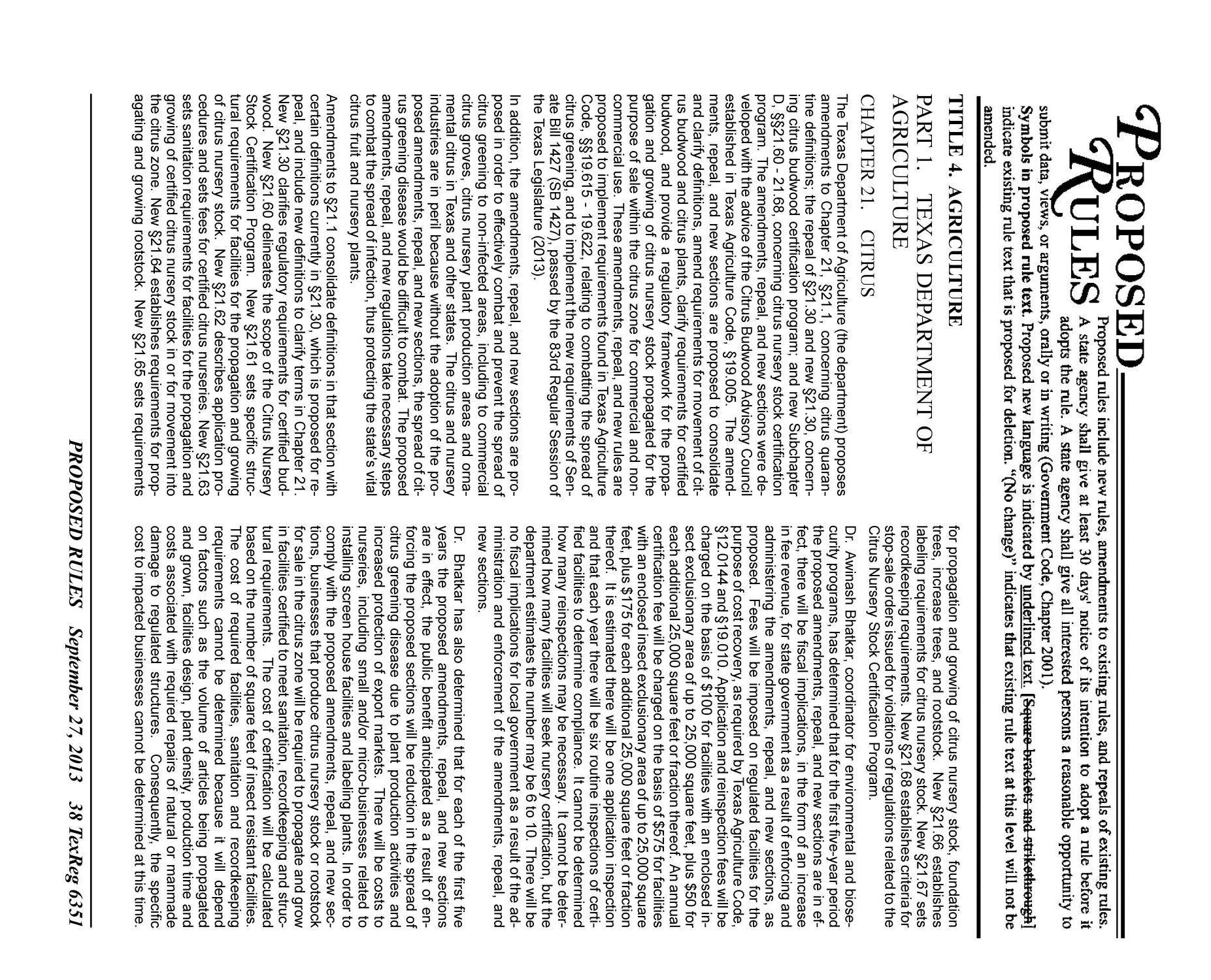 Texas Register, Volume 38, Number 39, Pages 6341-6746, September 27, 2013
                                                
                                                    6351
                                                
