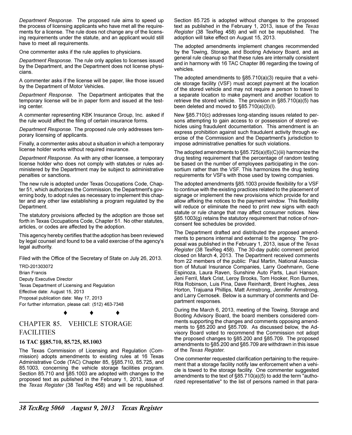 Texas Register, Volume 38, Number 32, Pages 4957-5134, August 9, 2013
                                                
                                                    5060
                                                