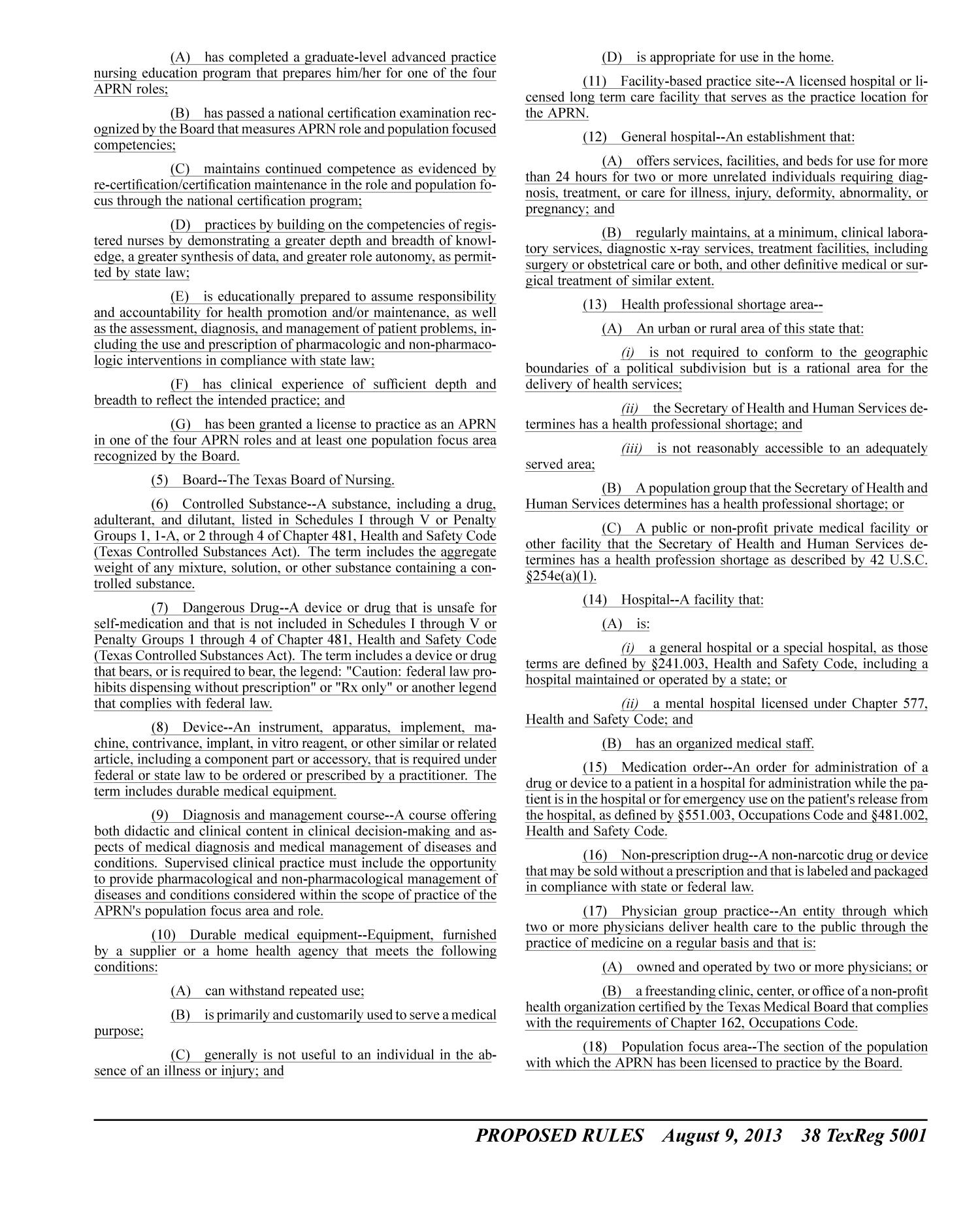 Texas Register, Volume 38, Number 32, Pages 4957-5134, August 9, 2013
                                                
                                                    5001
                                                