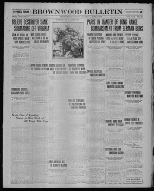 Primary view of object titled 'Brownwood Bulletin (Brownwood, Tex.), Vol. 17, No. 202, Ed. 1 Saturday, June 8, 1918'.