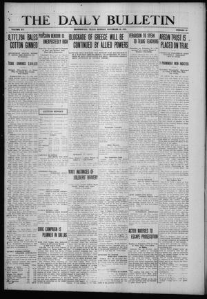 Primary view of object titled 'The Daily Bulletin (Brownwood, Tex.), Vol. 15, No. 33, Ed. 1 Monday, November 22, 1915'.
