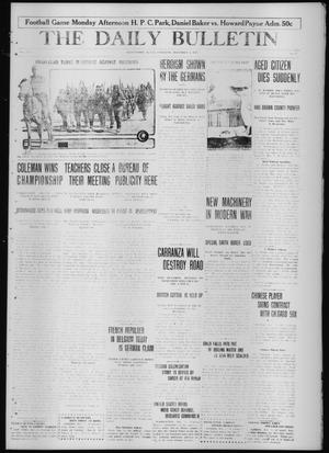 Primary view of object titled 'The Daily Bulletin (Brownwood, Tex.), Vol. 14, No. 44, Ed. 1 Saturday, December 5, 1914'.