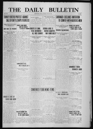 Primary view of object titled 'The Daily Bulletin (Brownwood, Tex.), Vol. 13, No. 201, Ed. 1 Tuesday, June 23, 1914'.