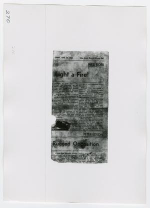 Primary view of object titled '[Newspaper Clippings, Photograph #2]'.