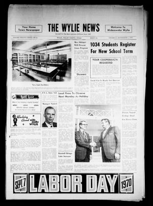 Primary view of object titled 'The Wylie News (Wylie, Tex.), Vol. 23, No. 12, Ed. 1 Thursday, September 3, 1970'.