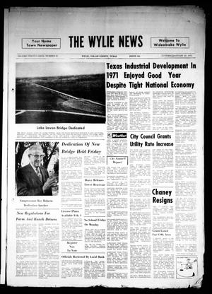 Primary view of object titled 'The Wylie News (Wylie, Tex.), Vol. 24, No. 30, Ed. 1 Thursday, January 20, 1972'.
