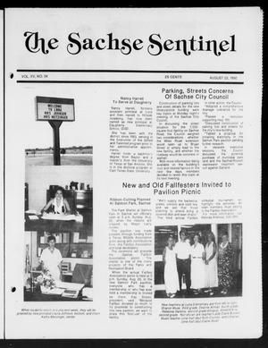 Primary view of object titled 'The Sachse Sentinel (Sachse, Tex.), Vol. 15, No. 34, Ed. 1 Wednesday, August 22, 1990'.